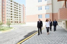Prezident İlham Əliyev və birinci xanım Mehriban Əliyeva məcburi köçkünlər üçün salınmış “Qobu Park” yaşayış kompleksinin açılışında iştirak ediblər (YENİLƏNİB-2) (FOTO)