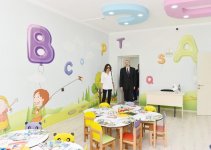 Prezident İlham Əliyev və birinci xanım Mehriban Əliyeva məcburi köçkünlər üçün salınmış “Qobu Park” yaşayış kompleksinin açılışında iştirak ediblər (YENİLƏNİB-2) (FOTO)