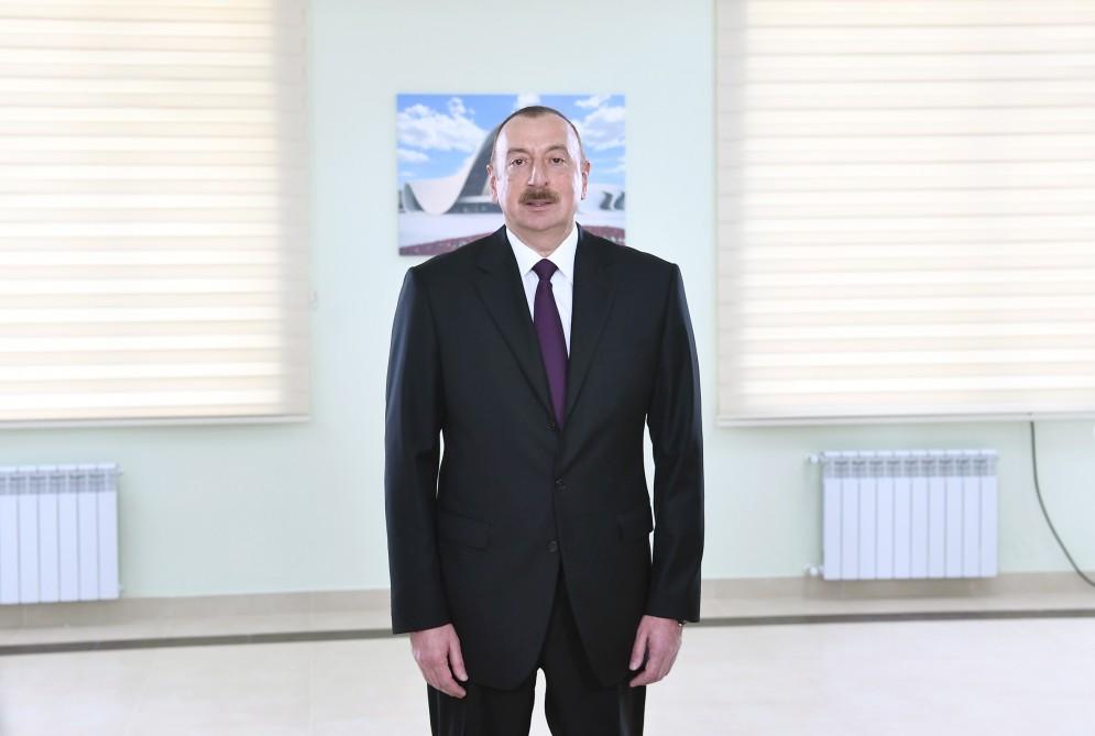 Prezident İlham Əliyev: Azərbaycan dövlətinin gücü, Azərbaycan xalqının iradəsi nəticəsində işğaldan sonra bütün şəhərlərimizi bərpa edəcəyik