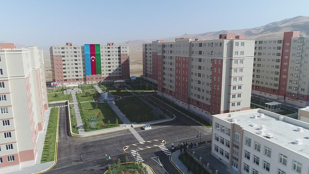 Məcburi köçkünlər üçün salınmış "Qobu Park" yaşayış kompleksi (VİDEO)