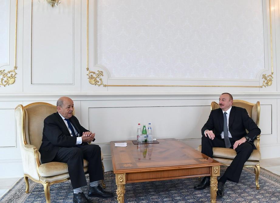 Prezident İlham Əliyev Fransanın Avropa və xarici işlər nazirini qəbul edib (YENİLƏNİB)