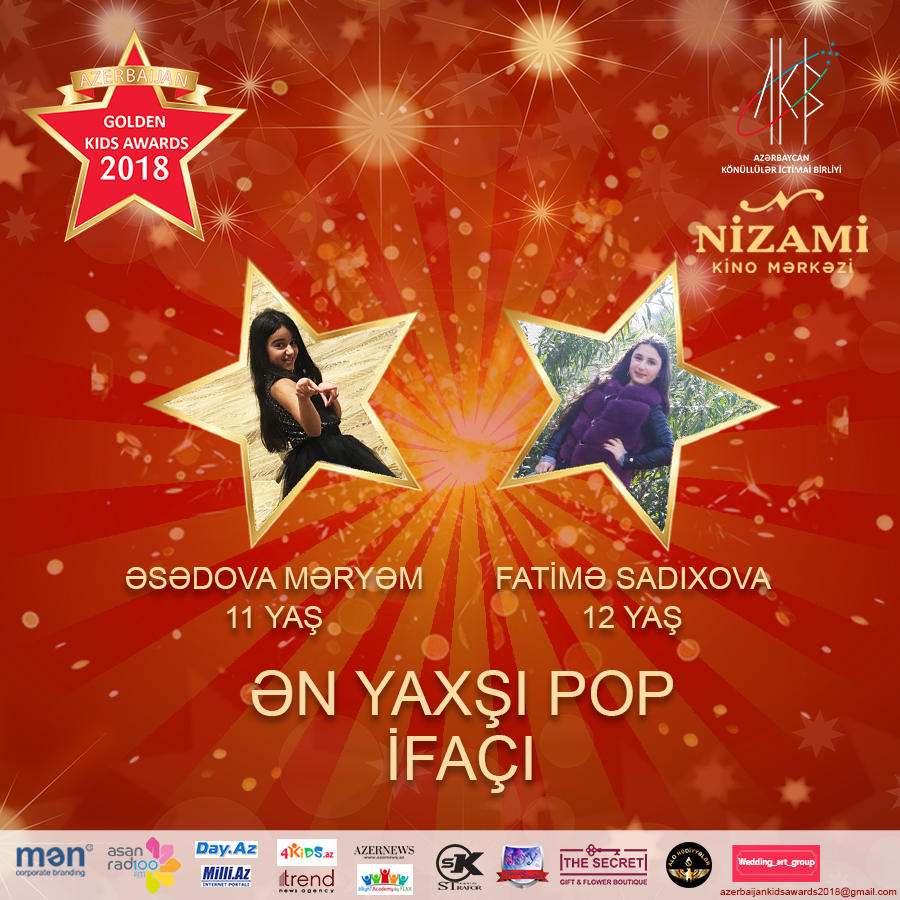 “Azerbaijan Golden Kids Awards 2018” layihəsinin nominantları bəlli olub (FOTO)