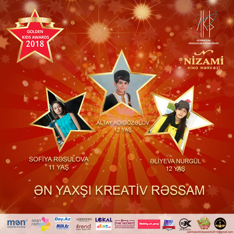 “Azerbaijan Golden Kids Awards 2018” layihəsinin nominantları bəlli olub (FOTO)