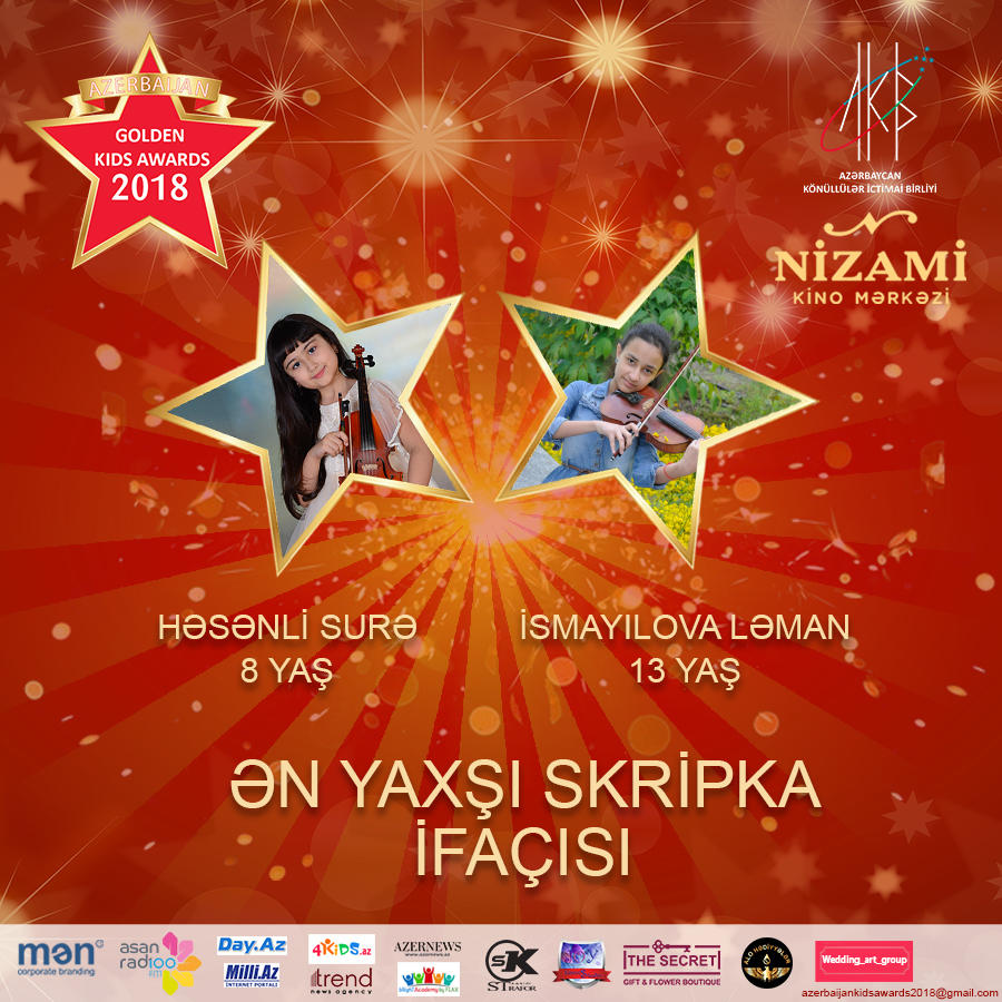 “Azerbaijan Golden Kids Awards 2018” layihəsinin nominantları bəlli olub (FOTO)