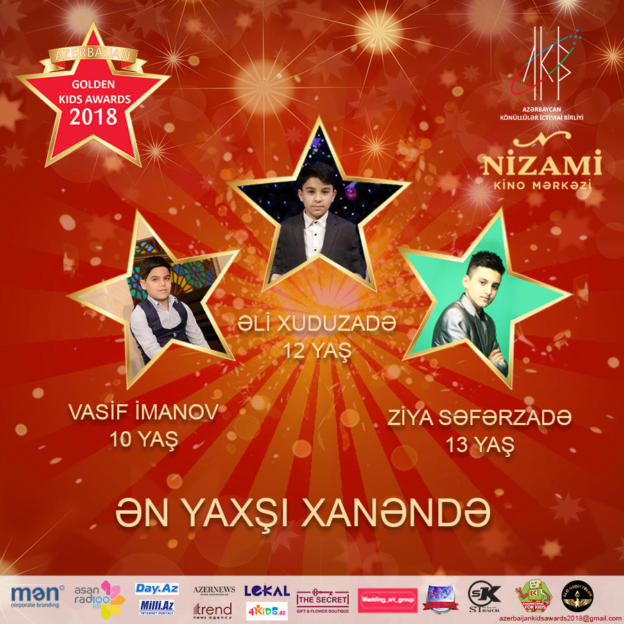 “Azerbaijan Golden Kids Awards 2018” layihəsinin nominantları bəlli olub (FOTO)