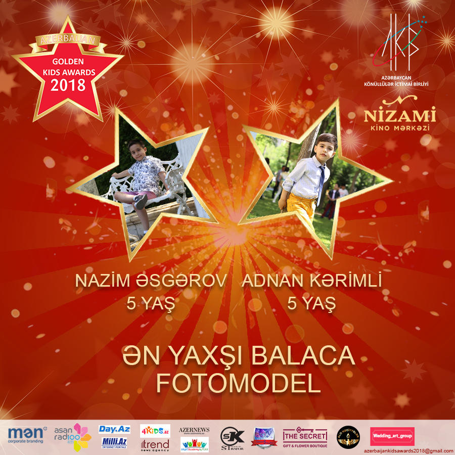“Azerbaijan Golden Kids Awards 2018” layihəsinin nominantları bəlli olub (FOTO)