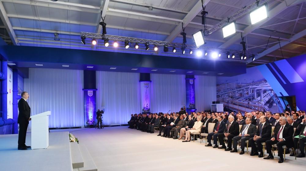 Prezident İlham Əliyev Cənub Qaz Dəhlizinin rəsmi açılış mərasimində iştirak edib (YENİLƏNİB-3) (FOTO)