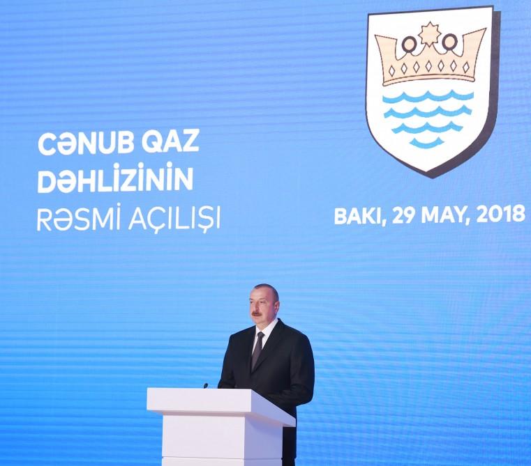 Prezident İlham Əliyev Cənub Qaz Dəhlizinin rəsmi açılış mərasimində iştirak edib (YENİLƏNİB-3) (FOTO)