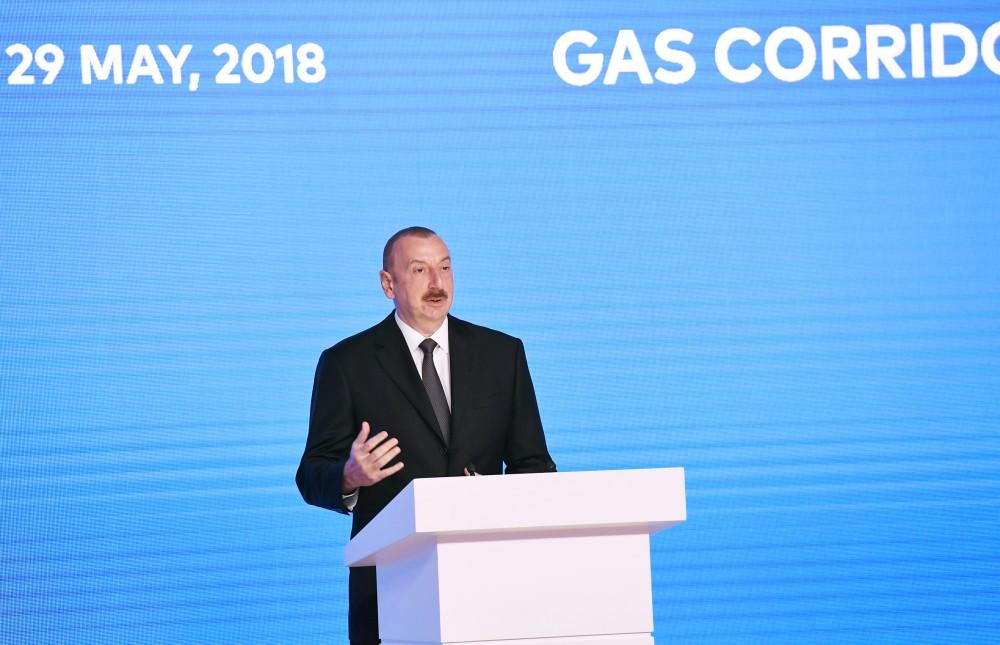Prezident İlham Əliyev Cənub Qaz Dəhlizinin rəsmi açılış mərasimində iştirak edib (YENİLƏNİB-3) (FOTO)