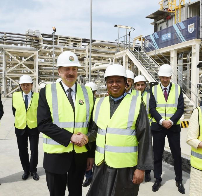 Prezident İlham Əliyev Cənub Qaz Dəhlizinin rəsmi açılış mərasimində iştirak edib (YENİLƏNİB-3) (FOTO)