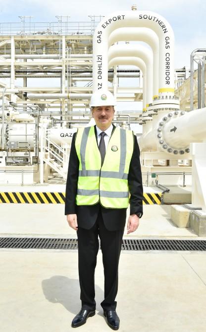 Prezident İlham Əliyev Cənub Qaz Dəhlizinin rəsmi açılış mərasimində iştirak edib (YENİLƏNİB-3) (FOTO)