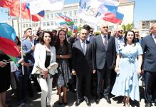 Heydər Əliyev Fondunun vitse-prezidenti Leyla Əliyeva Rusiyanın Həştərxan şəhərində Azərbaycan Biznes Mərkəzinin açılışında iştirak edib (FOTO)