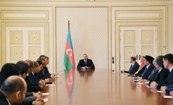 Prezident İlham Əliyev müsəlman ölkələrinin Azərbaycandakı səfirlərini və diplomatik nümayəndəliklərinin rəhbərlərini qəbul edib (FOTO) (YENİLƏNİB)