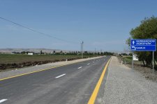 Prezident İlham Əliyev Goranboyda avtomobil yolunun açılışında iştirak edib (FOTO)