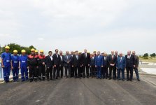 Prezident İlham Əliyev Şəmkir-Samux-Goranboy suvarma kanalının İpək yolu ilə kəsişmə qurğusunun və 4,95 km-lik hissəsinin açılışında iştirak edib (FOTO) (YENİLƏNİB)
