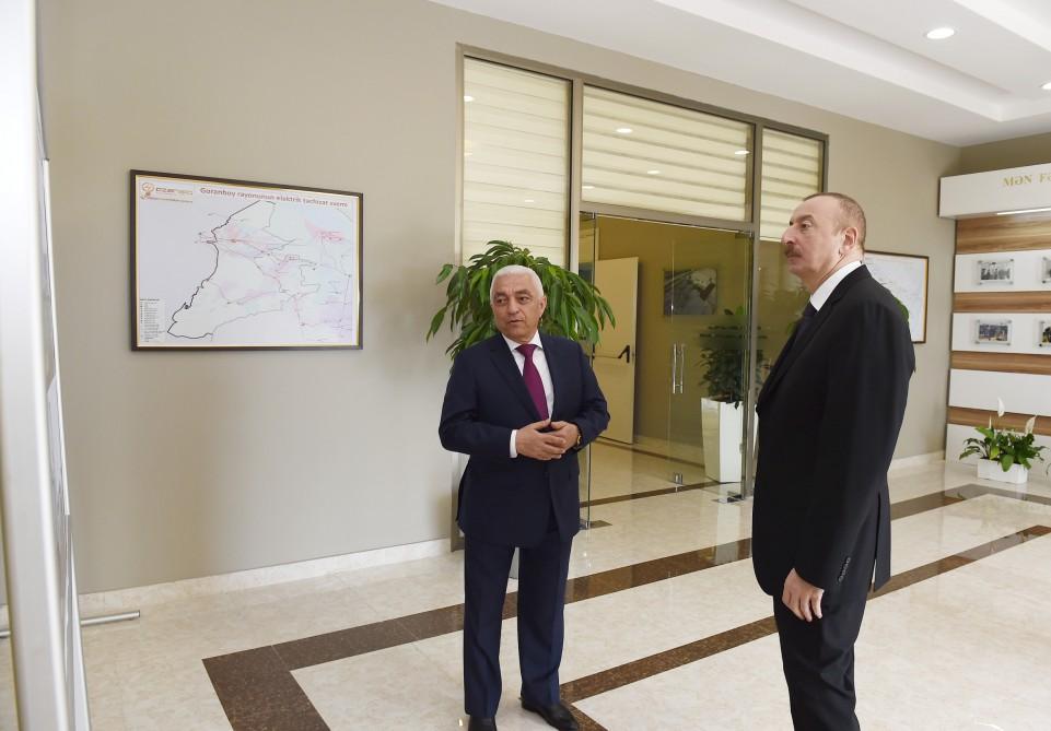 Prezident İlham Əliyev Goranboyda “Dəliməmmədli” yarımstansiyasının açılışında iştirak edib (FOTO)