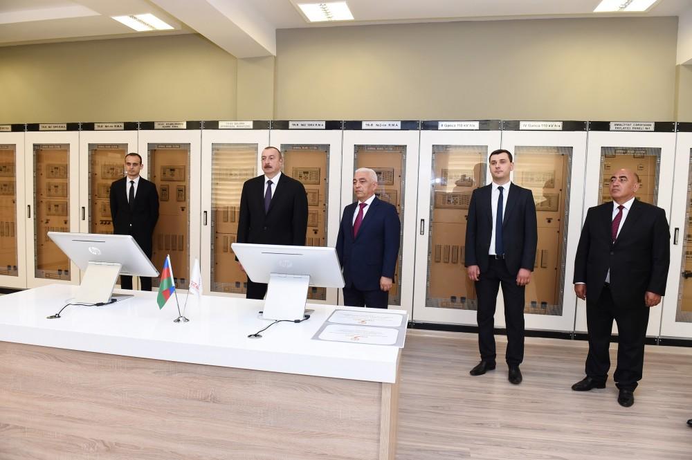 Prezident İlham Əliyev Goranboyda “Dəliməmmədli” yarımstansiyasının açılışında iştirak edib (FOTO)