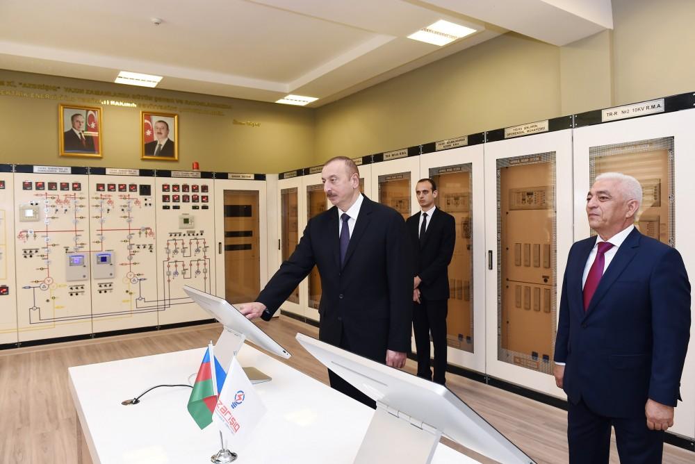 Prezident İlham Əliyev Goranboyda “Dəliməmmədli” yarımstansiyasının açılışında iştirak edib (FOTO)