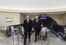 Prezident İlham Əliyev metronun “Sahil” stansiyasının əsaslı təmir və yenidənqurmadan sonra açılışında iştirak edib (YENİLƏNİB) (FOTO)