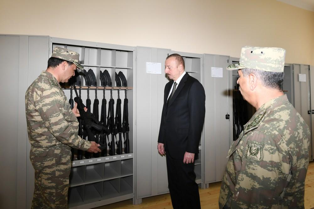 Prezident, Ali Baş Komandan İlham Əliyev Müdafiə Nazirliyinin “N” saylı hərbi hissəsinin açılışında iştirak edib (YENİLƏNİB) (FOTO)