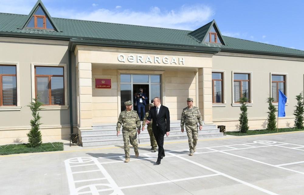 Prezident, Ali Baş Komandan İlham Əliyev Müdafiə Nazirliyinin “N” saylı hərbi hissəsinin açılışında iştirak edib (YENİLƏNİB) (FOTO)