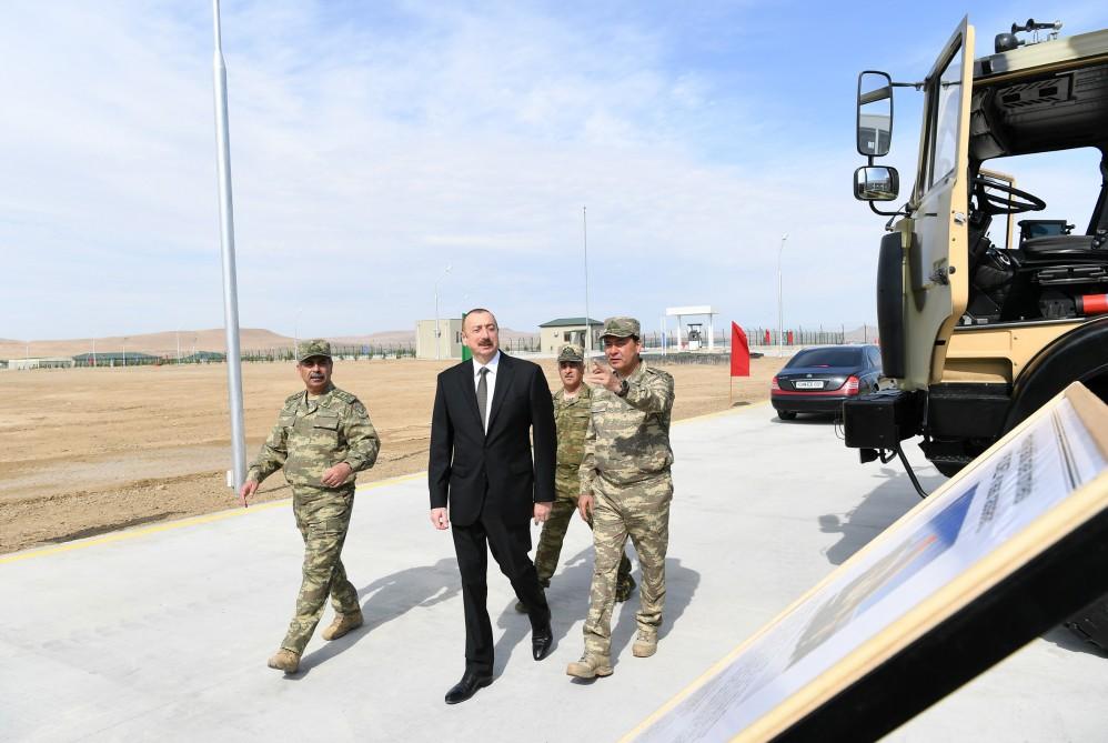 Prezident, Ali Baş Komandan İlham Əliyev Müdafiə Nazirliyinin “N” saylı hərbi hissəsinin açılışında iştirak edib (YENİLƏNİB) (FOTO)