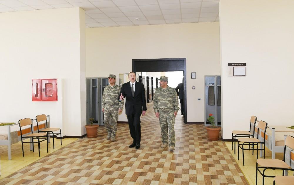Prezident, Ali Baş Komandan İlham Əliyev Müdafiə Nazirliyinin “N” saylı hərbi hissəsinin açılışında iştirak edib (YENİLƏNİB) (FOTO)