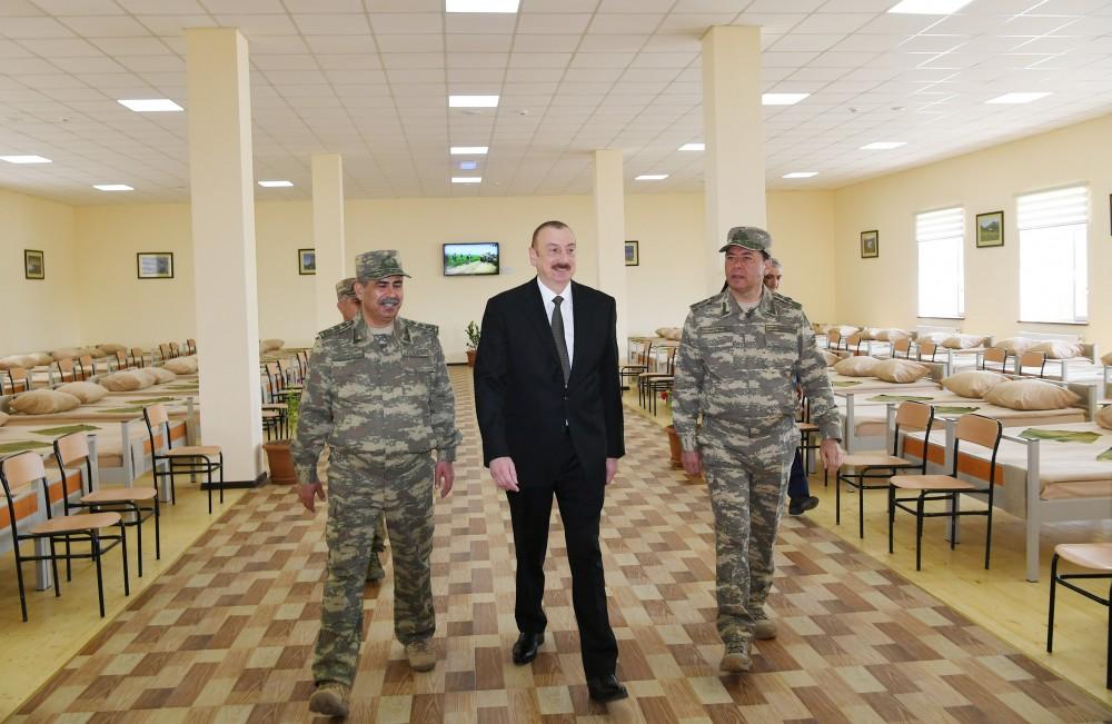 Prezident, Ali Baş Komandan İlham Əliyev Müdafiə Nazirliyinin “N” saylı hərbi hissəsinin açılışında iştirak edib (YENİLƏNİB) (FOTO)