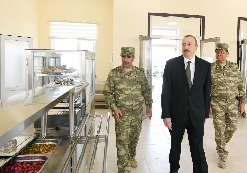 Prezident, Ali Baş Komandan İlham Əliyev Müdafiə Nazirliyinin “N” saylı hərbi hissəsinin açılışında iştirak edib (YENİLƏNİB) (FOTO)
