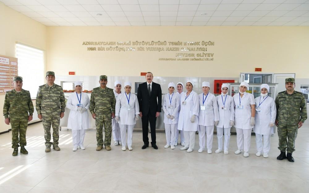 Prezident, Ali Baş Komandan İlham Əliyev Müdafiə Nazirliyinin “N” saylı hərbi hissəsinin açılışında iştirak edib (YENİLƏNİB) (FOTO)