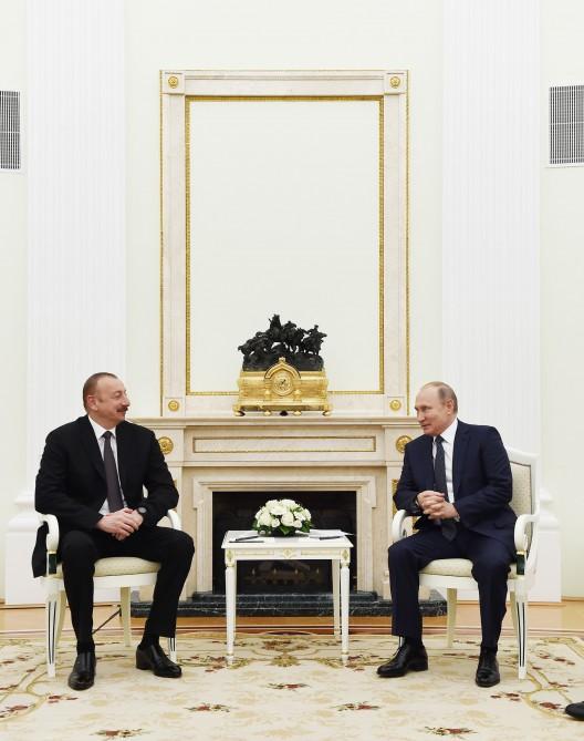 Moskvada Azərbaycan və Rusiya prezidentlərinin görüşü olub (FOTO) (YENİLƏNİB)