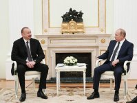Moskvada Azərbaycan və Rusiya prezidentlərinin görüşü olub (FOTO) (YENİLƏNİB)