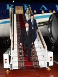 Azərbaycan Prezidenti İlham Əliyev Rusiya Federasiyasına işgüzar səfərə gəlib (FOTO)
