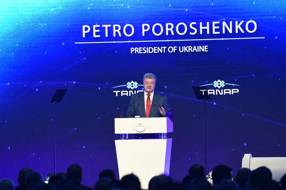 Poroşenko: Ukrayna TANAP-dan Bolqarıstan və Rumıniya vasitəsilə təbii qaz almağa hazırdır