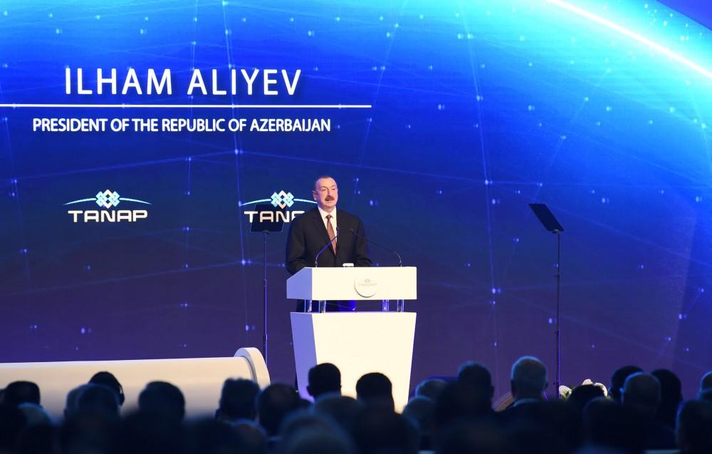 Prezident İlham Əliyev: "Cənub Qaz Dəhlizi" Avrasiyada yeni əməkdaşlıq formatını təşkil edir
