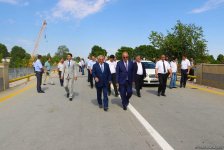 Göyçayda selin dağıtdığı körpü yenidən istifadəyə verildi (FOTO)