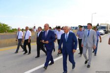 Göyçayda selin dağıtdığı körpü yenidən istifadəyə verildi (FOTO)