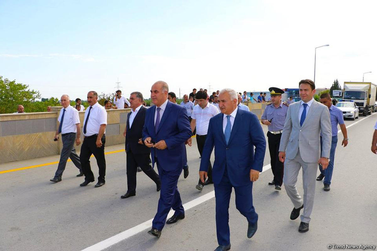 Göyçayda selin dağıtdığı körpü yenidən istifadəyə verildi (FOTO)