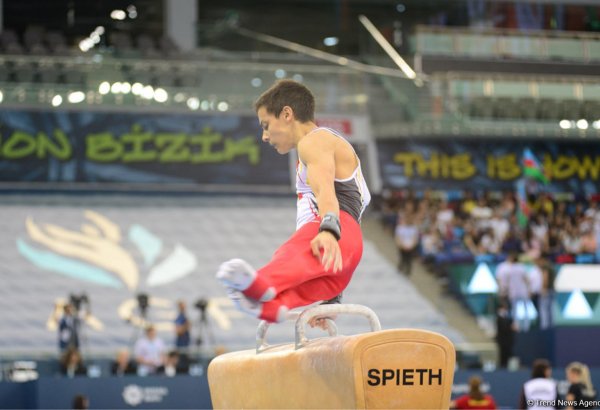Bakıda Yeniyetmələrin Olimpiya Oyunlarına idman gimnastikası üzrə təsnifat yarışlarına start verildi (FOTO)