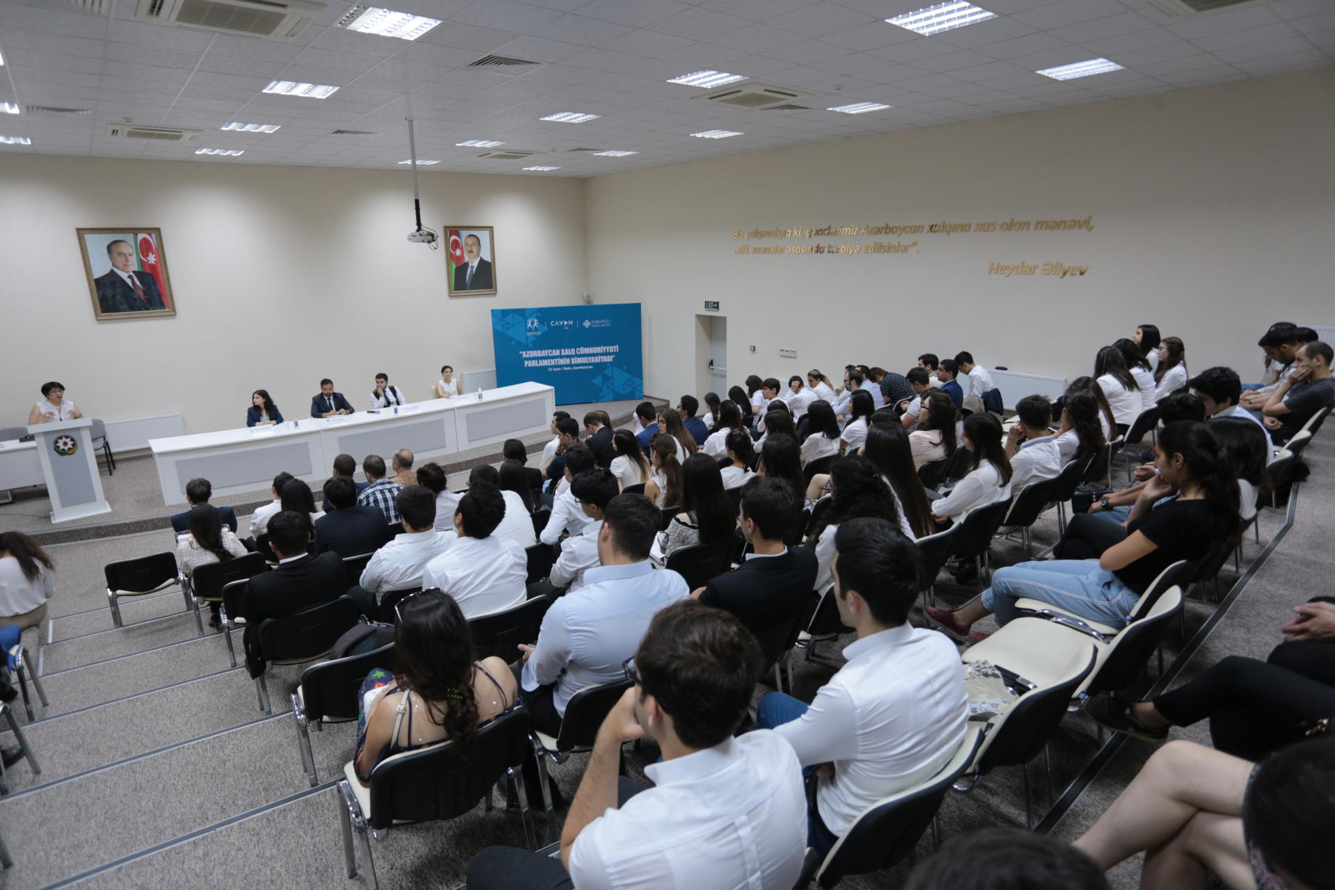 "Azərbaycan Xalq Cümhuriyyəti Parlamentinin Simulyasiyası" adlı tədbir keçirilib (FOTO)