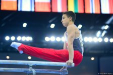 32 ölkədən olan gimnastlar Bakıda Yeniyetmələrin Olimpiya Oyunlarına vəsiqə uğrunda mübarizə aparır (FOTOREPORTAJ)