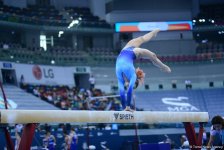 Yeniyetmələrin Olimpiya Oyunlarına idman gimnastikası üzrə təsnifat yarışlarından ən yaddaqalan məqamlar - FOTOSESSİYA