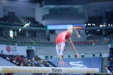 Yeniyetmələrin Olimpiya Oyunlarına idman gimnastikası üzrə təsnifat yarışlarından ən yaddaqalan məqamlar - FOTOSESSİYA