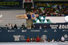 Yeniyetmələrin Olimpiya Oyunlarına idman gimnastikası üzrə təsnifat yarışlarından ən yaddaqalan məqamlar - FOTOSESSİYA
