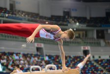 32 ölkədən olan gimnastlar Bakıda Yeniyetmələrin Olimpiya Oyunlarına vəsiqə uğrunda mübarizə aparır (FOTOREPORTAJ)