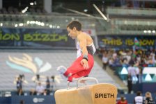 Bakıda Yeniyetmələrin Olimpiya Oyunlarına idman gimnastikası üzrə təsnifat yarışlarına start verildi (FOTO)