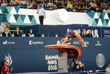 Bakıda Yeniyetmələrin Olimpiya Oyunlarına idman gimnastikası üzrə təsnifat yarışlarına start verildi (FOTO)