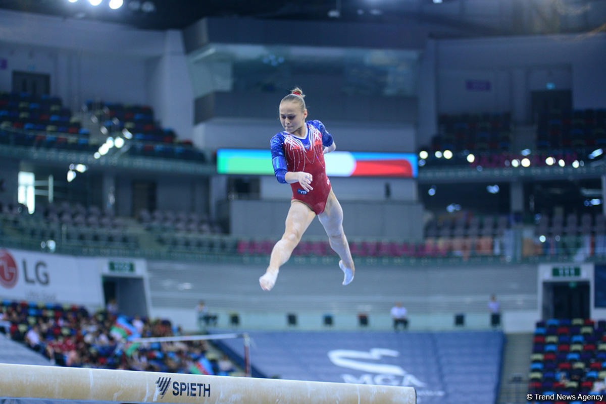 32 ölkədən olan gimnastlar Bakıda Yeniyetmələrin Olimpiya Oyunlarına vəsiqə uğrunda mübarizə aparır (FOTOREPORTAJ)