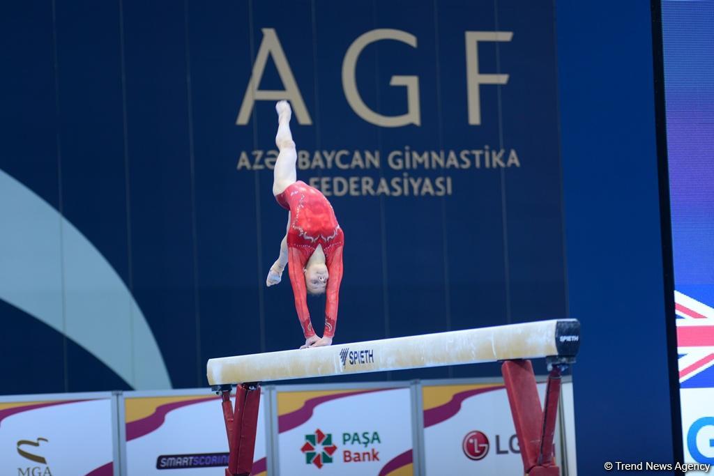 Yeniyetmələrin Olimpiya Oyunlarına idman gimnastikası üzrə təsnifat yarışlarından ən yaddaqalan məqamlar - FOTOSESSİYA