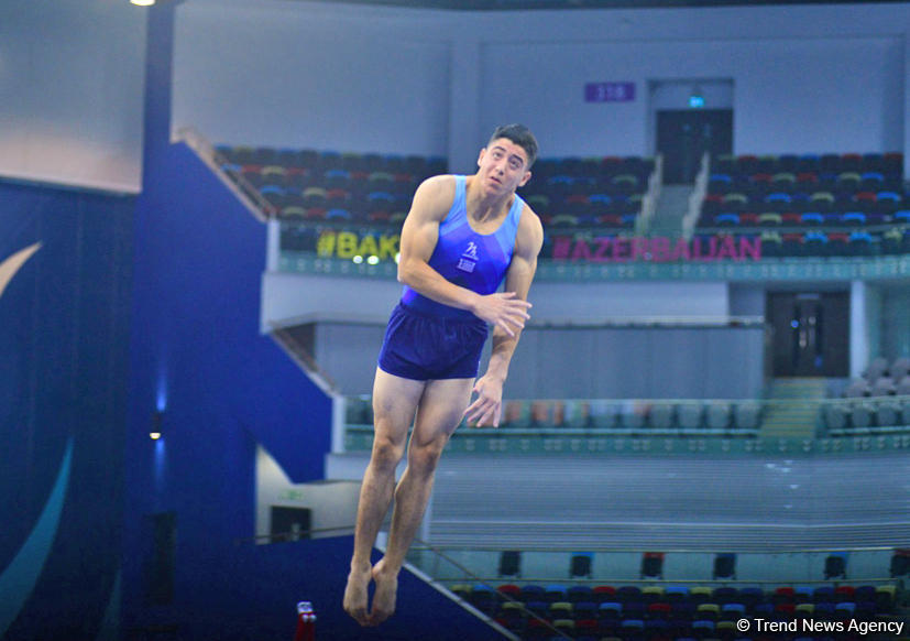Yeniyetmələrin Olimpiya Oyunlarına idman gimnastikası üzrə təsnifat yarışlarından ən yaddaqalan məqamlar - FOTOSESSİYA